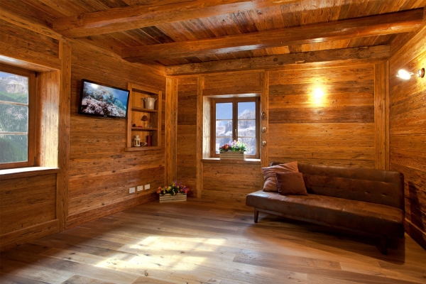 stube legno casa montagna maso